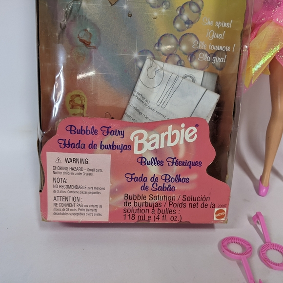 Vintage Bubble Fairy Barbie 1998, With Box and accessories - Picture 8 of 9